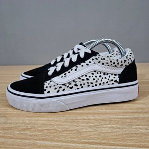 LIKE NEW Vans Old Skool Dalmatian Sneakers - Girls SIZE 2